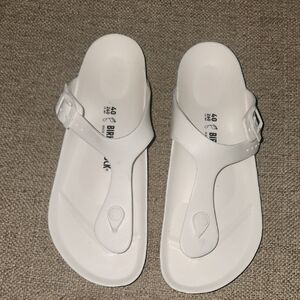 Birkenstock White Toe Loop Sandals